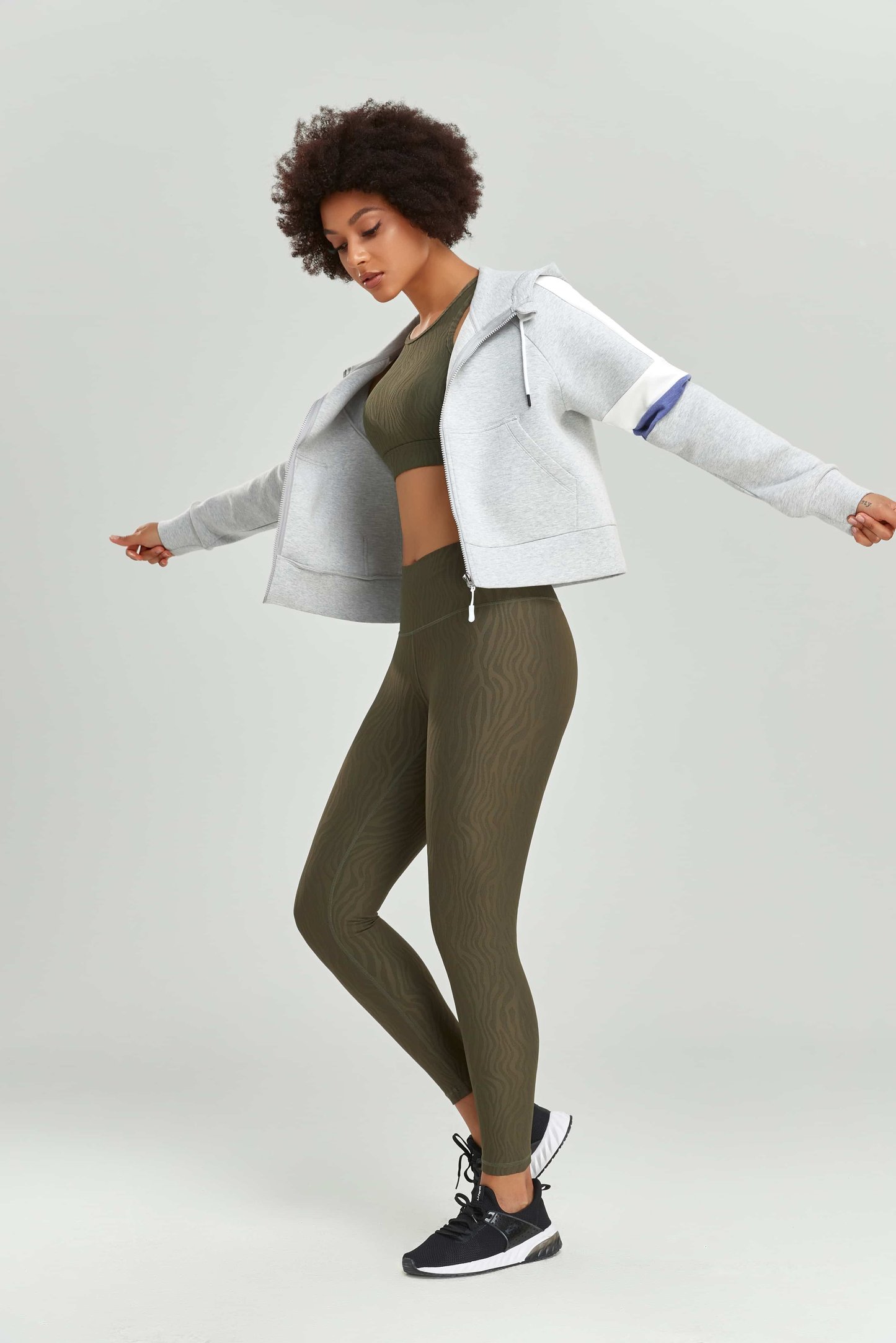 Yoga Wear Sets with Jacket (3 Pieces)