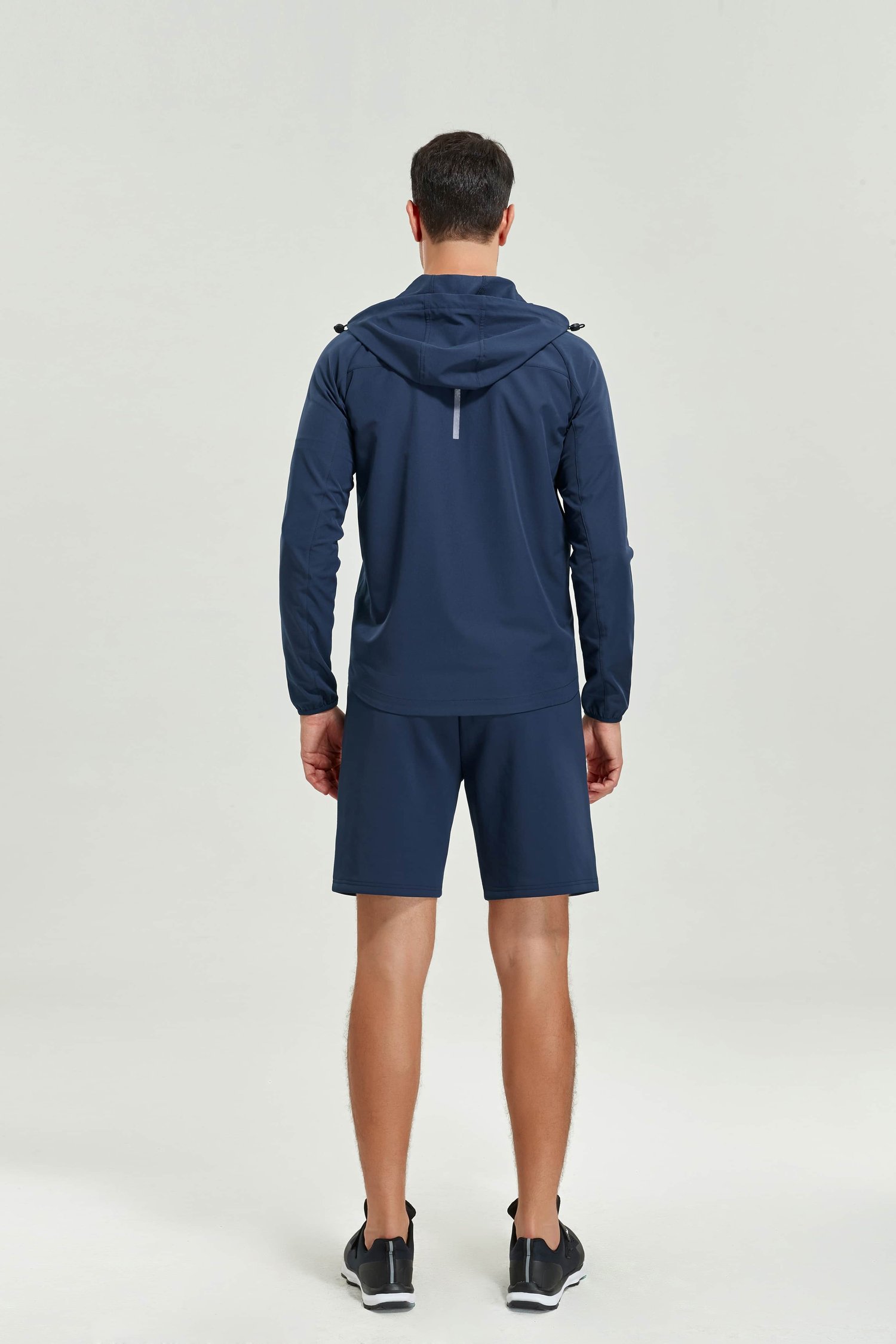 Long Navy Active Jacket for Men