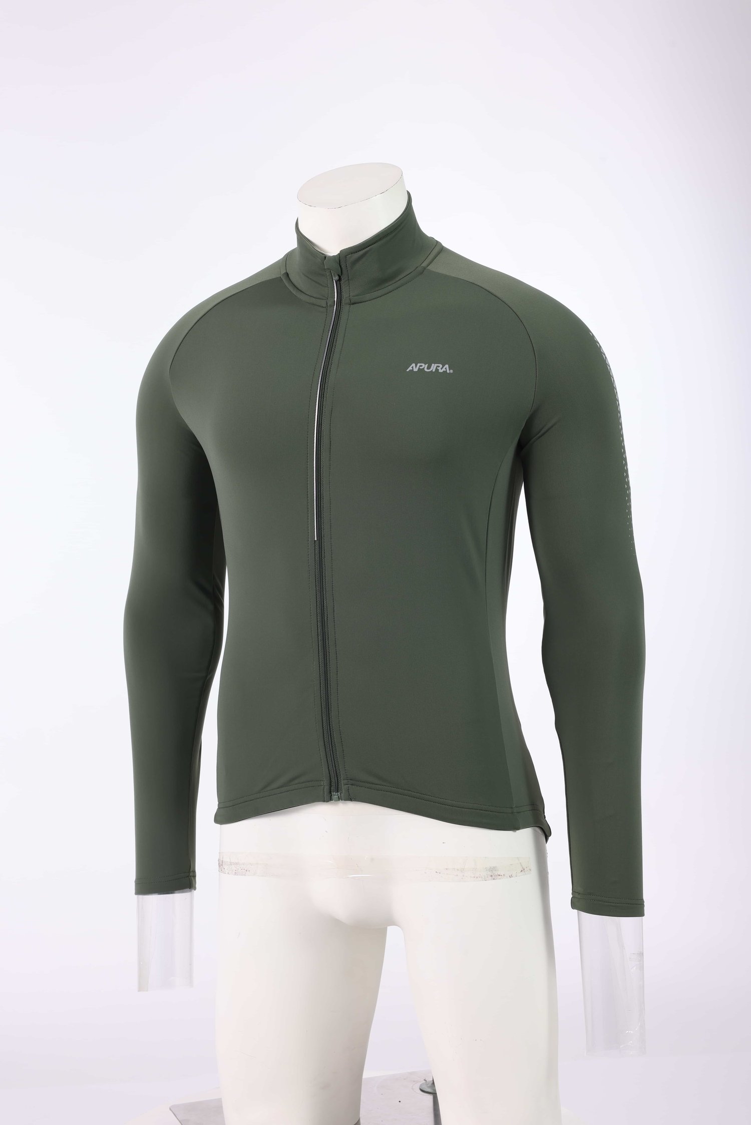 Men&#x27;s Full Zip Solid Cycling Clothes