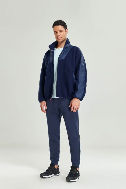 Men&#x27;s Long Navy Active Jacket